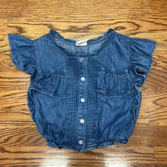 LoveShackFancy x GAP Denim top Kids Size L - Picture 4 of 4